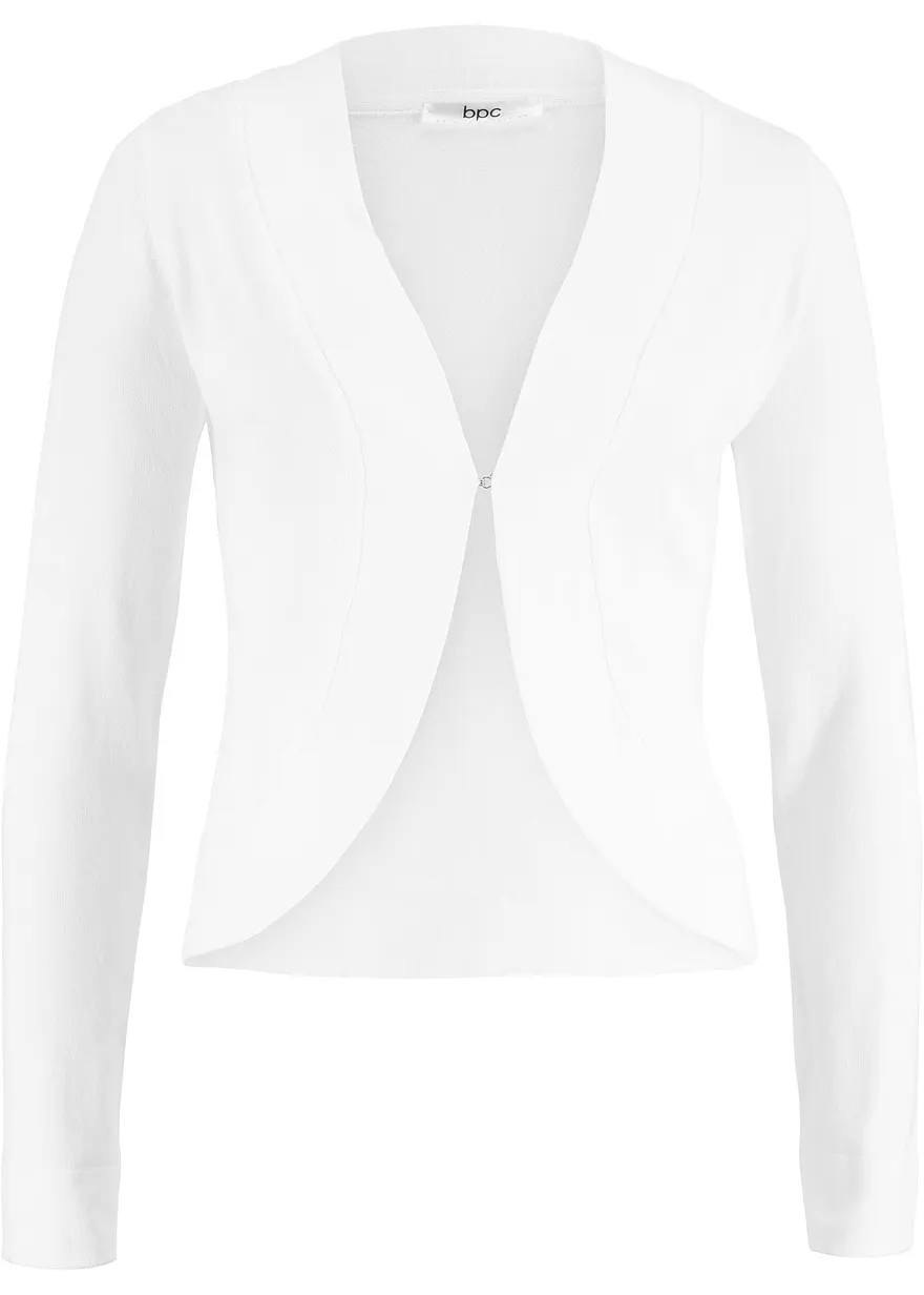 Kurze Strickjacke mit Viskose