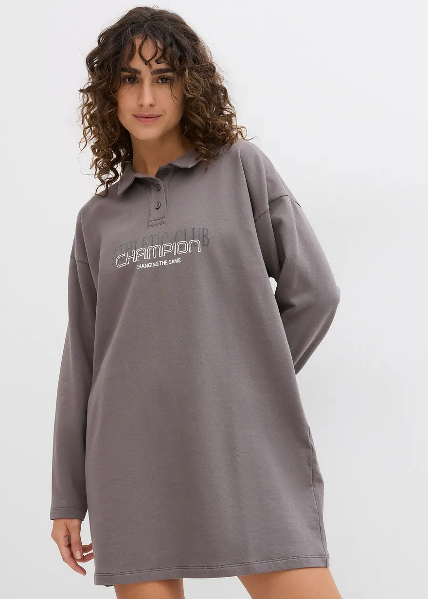 Sweatkleid aus reiner Baumwolle