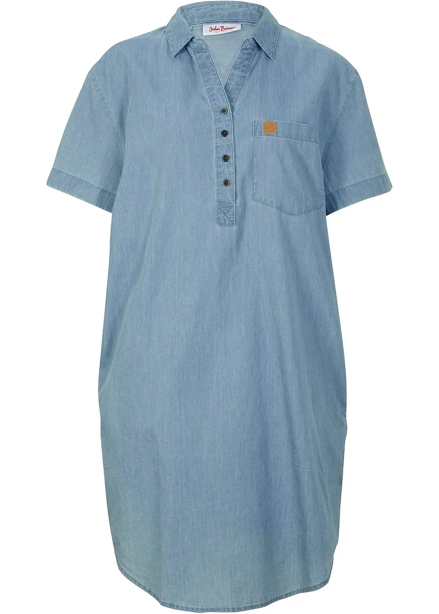 Jeanskleid, Kurzarm