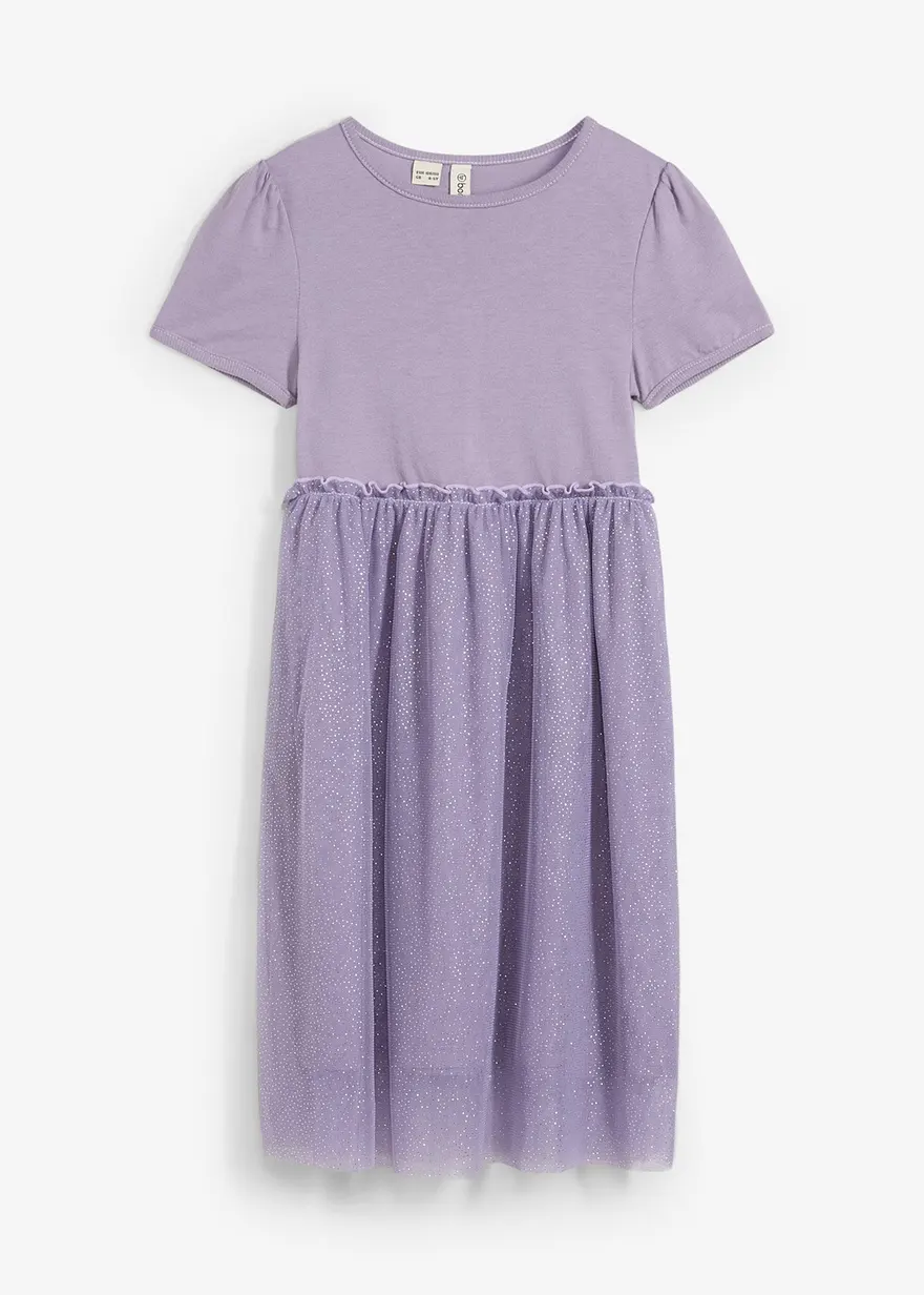 Jerseykleid mit Tüll
