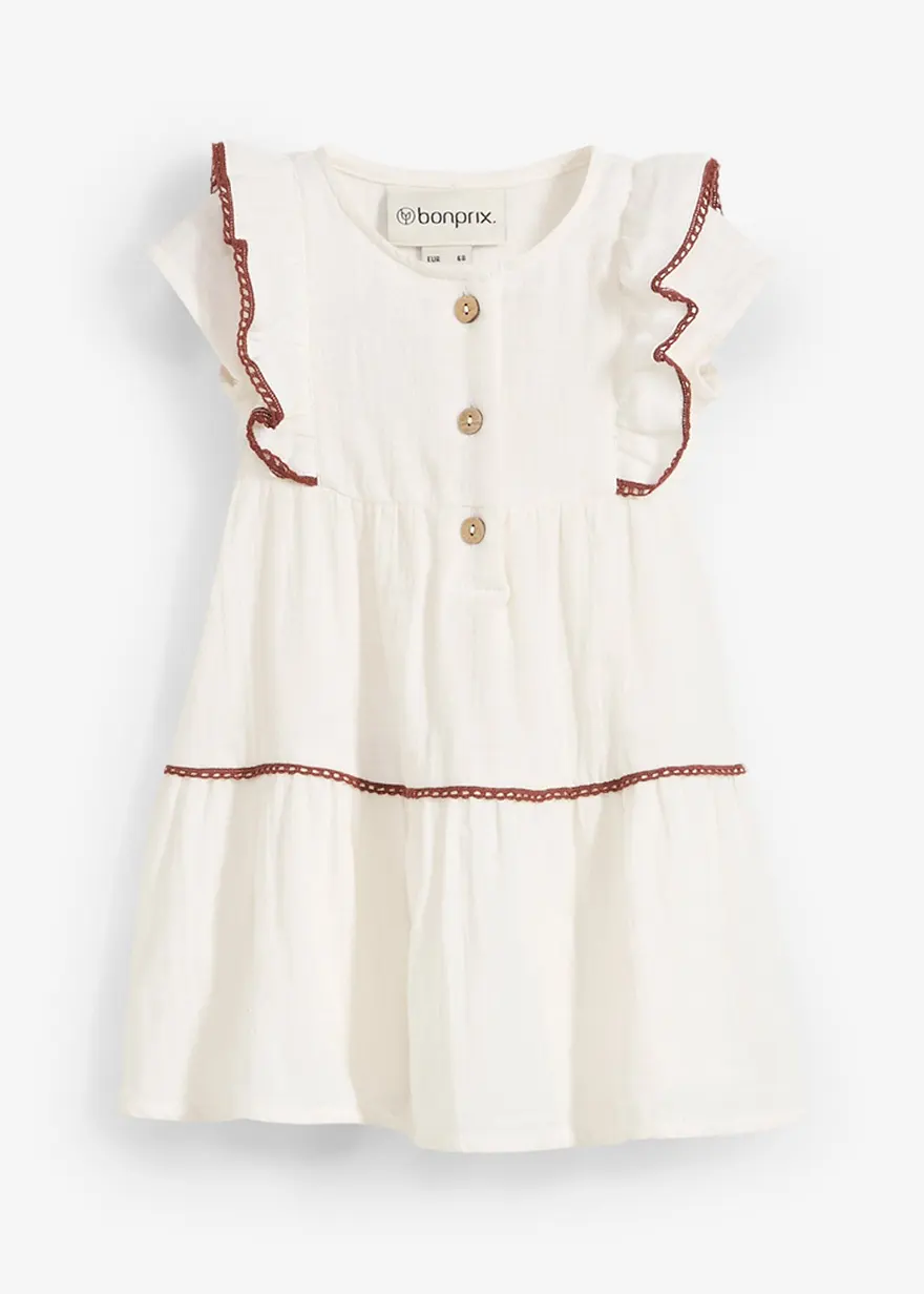 Musselin-Kleid aus reiner Baumwolle