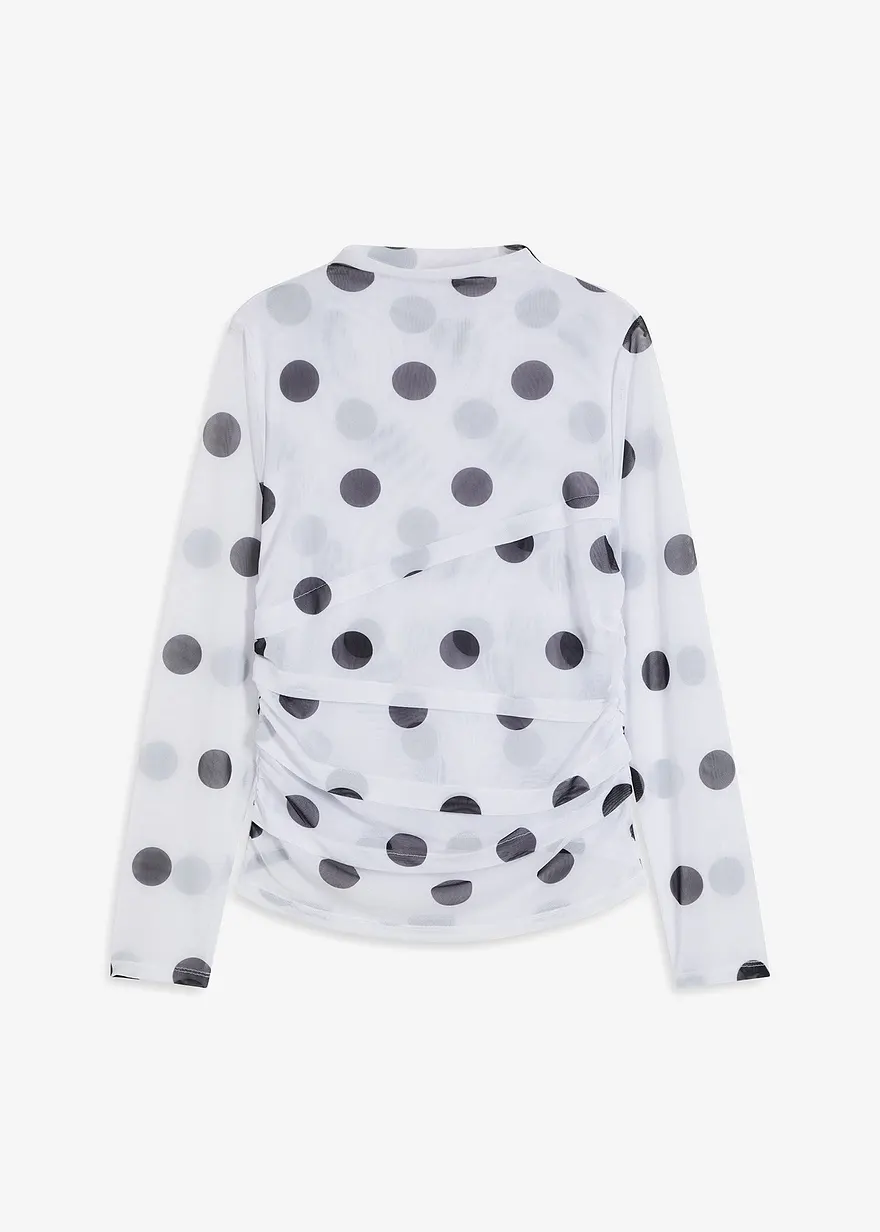 Langarmshirt aus zartem Mesh