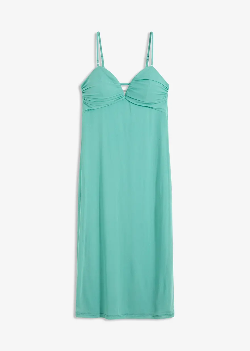 Maxikleid mit tiefem Ausschnitt