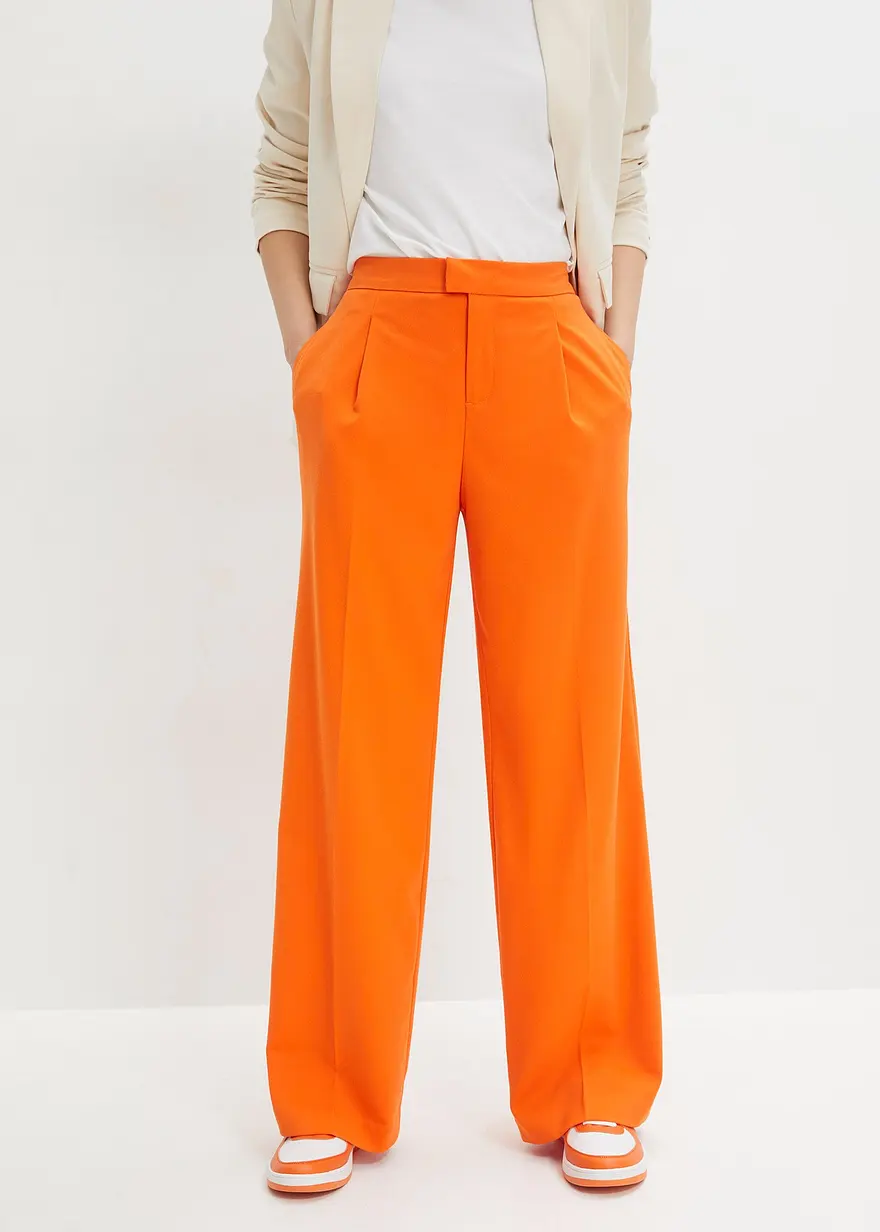 Weite Bundfaltenhose