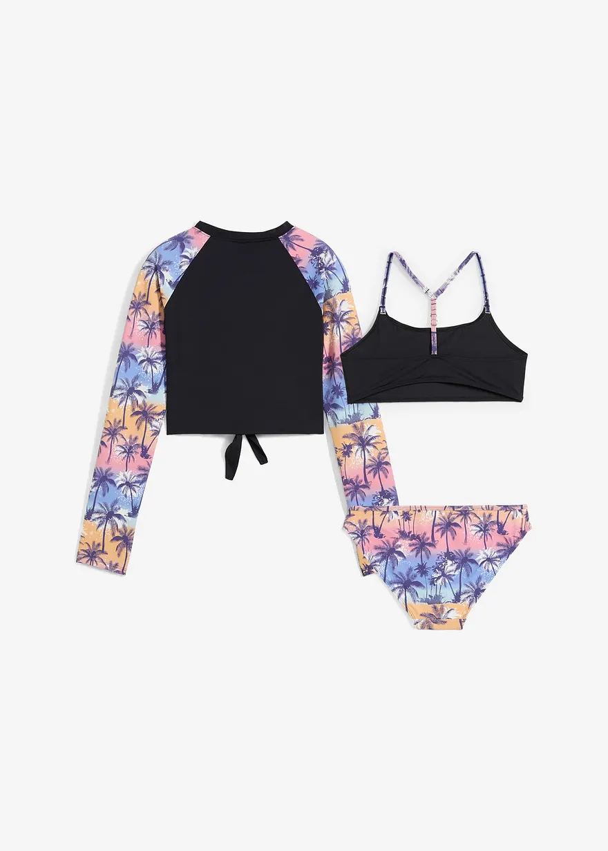 Bikini und Badeoberteil (3-tlg. Set)