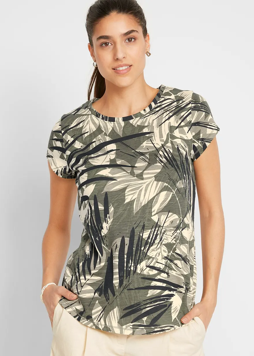 Baumwoll Shirt, bedruckt, Mini-Arm