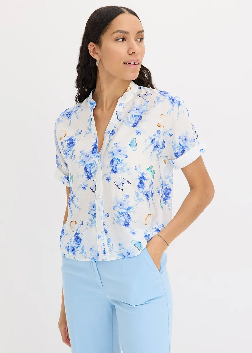 bedruckte Bluse