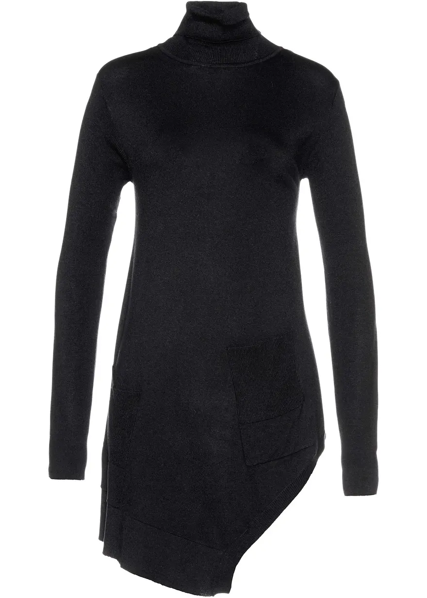 Long-Pullover aus Viskose-Mischung