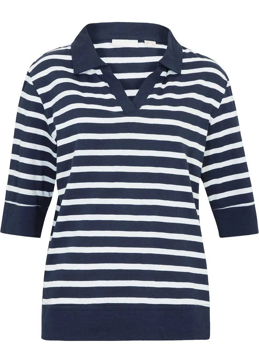 Poloshirt aus Baumwolle-Viskose Mix