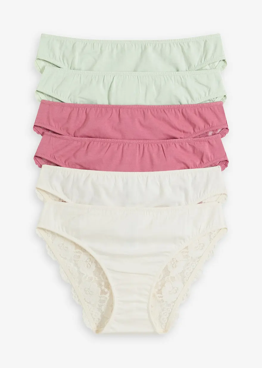 Slip (6er Pack) mit Spitze