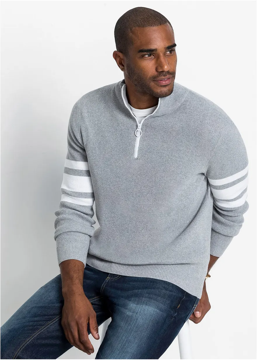Troyer Pullover mit recycelter Baumwolle