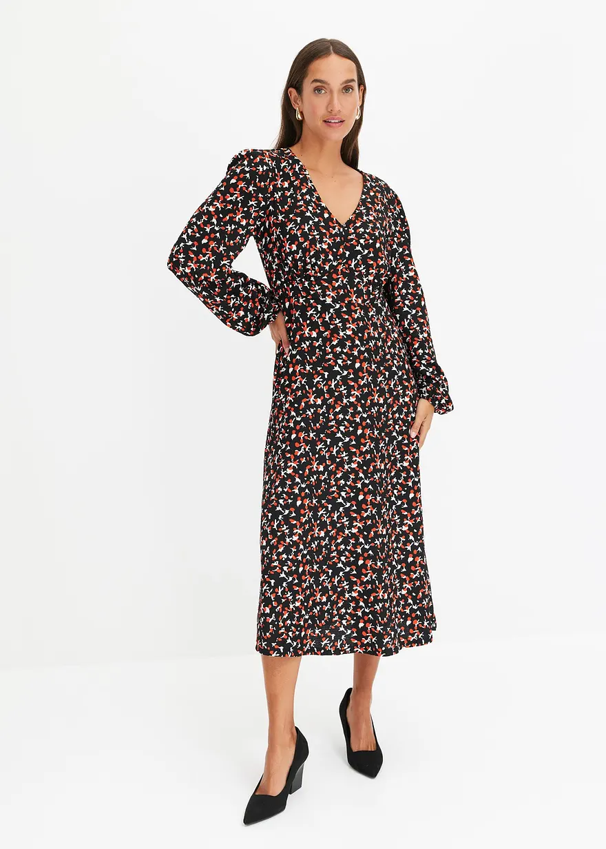 bedrucktes Midikleid
