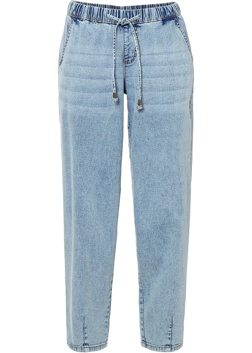 Barrel-Jeans, Mid Waist, Bequembund