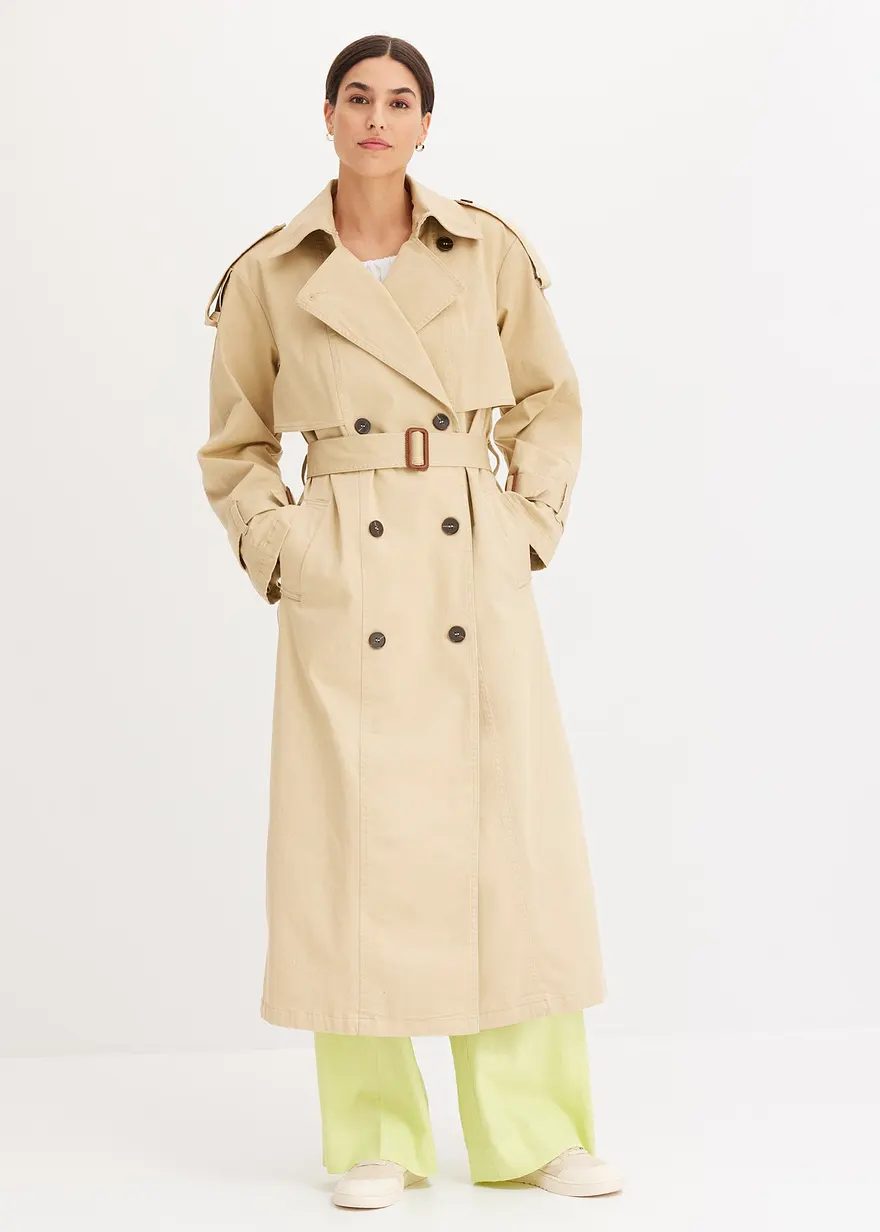 Oversize Trenchcoat aus schwerer Qualität