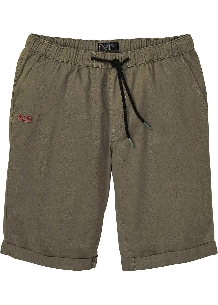 Schlupf-Bermuda aus reiner Baumwolle, Regular Fit