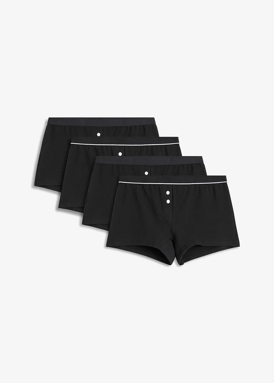 Damen Boxer mit Bio-Baumwolle (4er Pack)