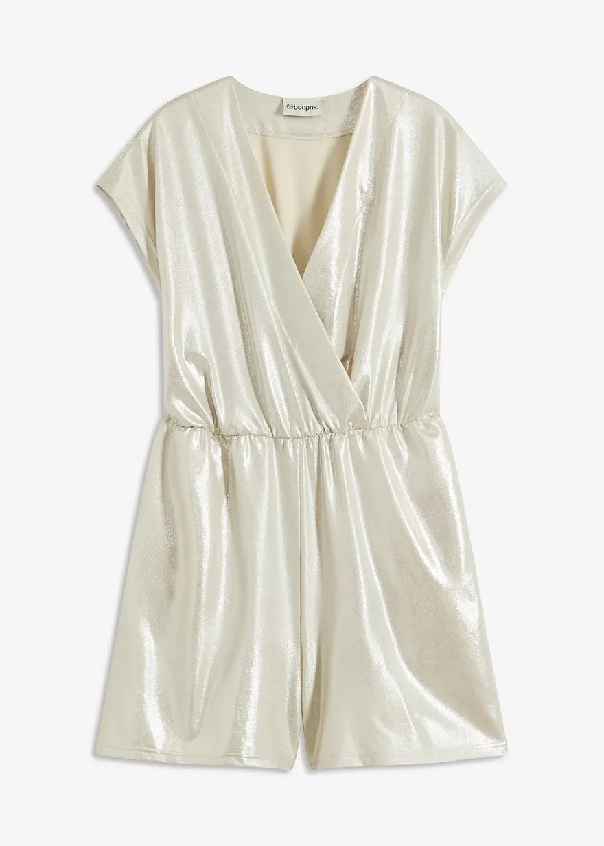 Jersey-Jumpsuit mit tiefem Ausschnitt