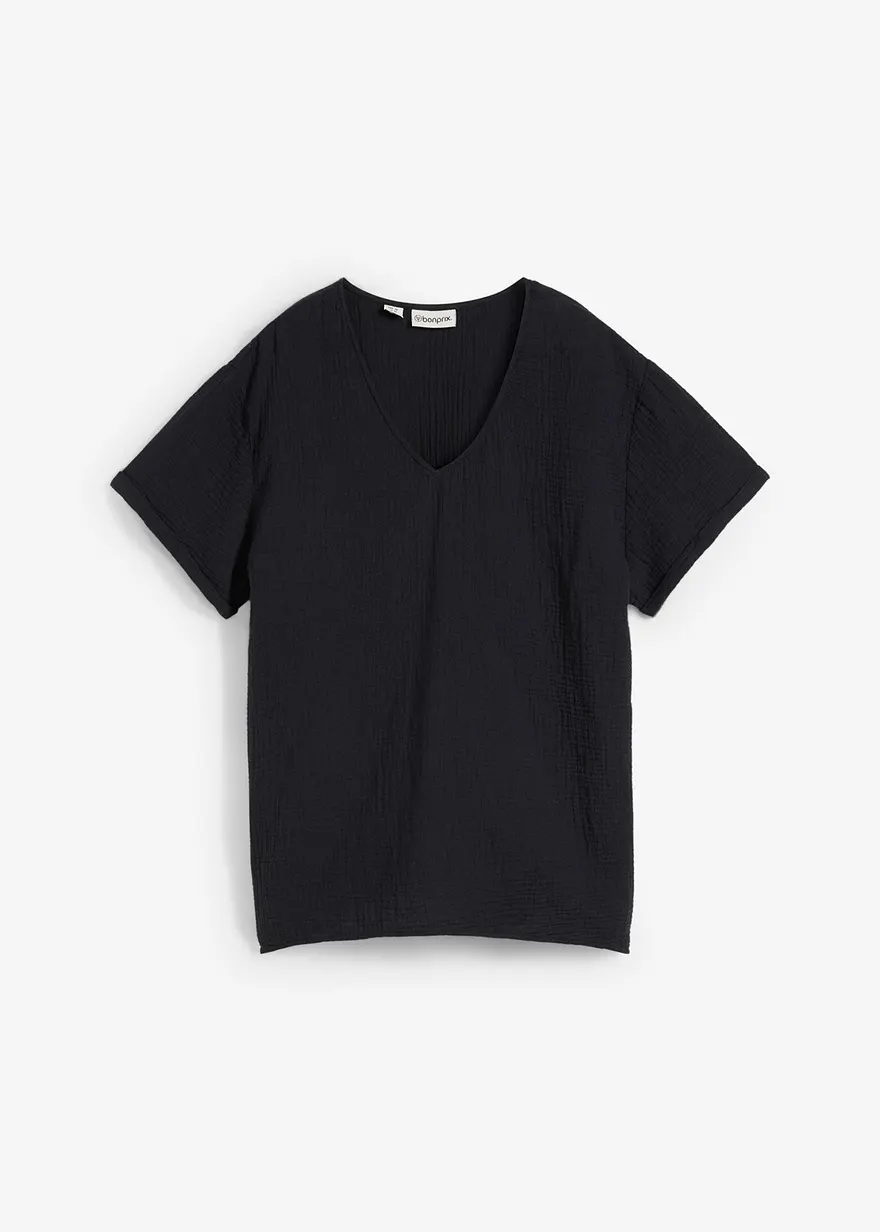 Shirt-Tunika aus softem Musselin