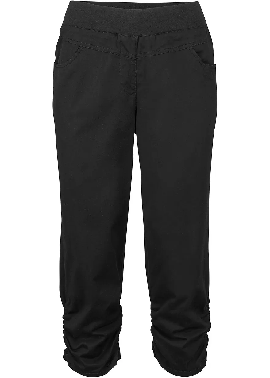Capri-Hose aus Baumwoll-Mix mit Bequembund