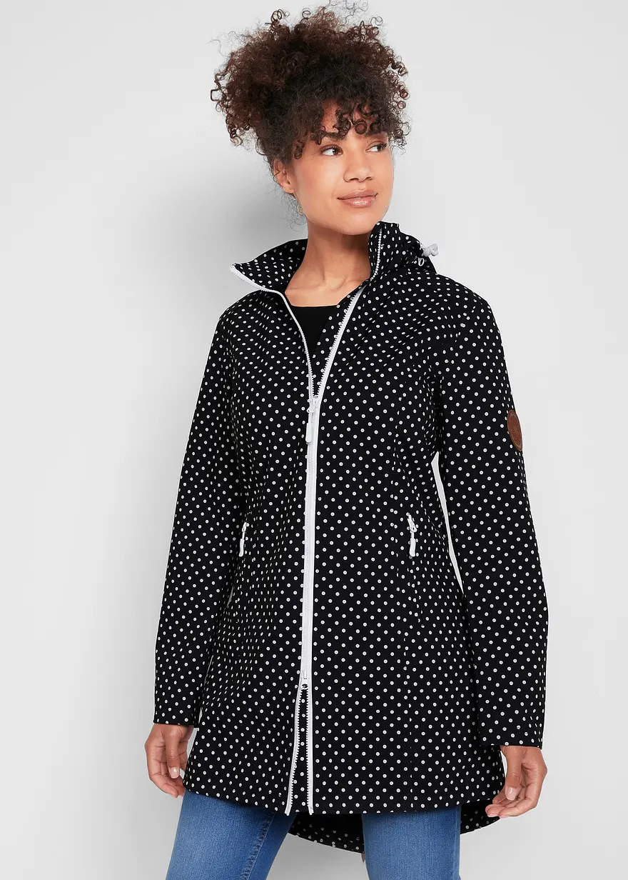 Leichte Softshell-Langjacke, wasserabweisend