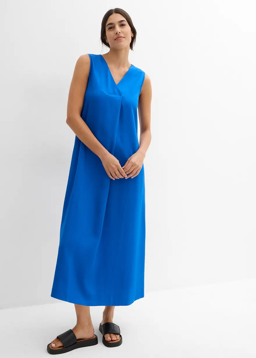 Trägerkleid aus fließender Viskose