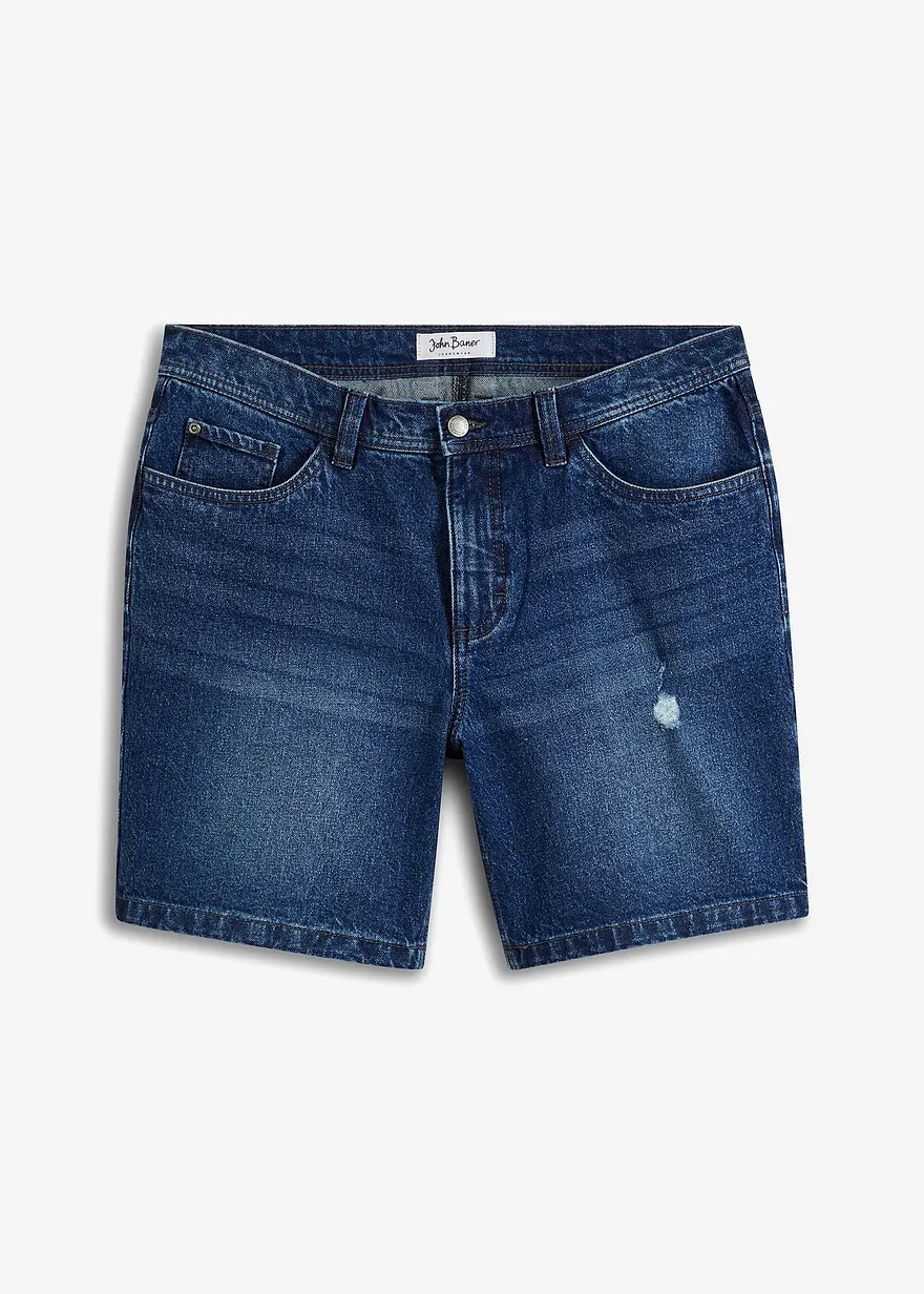 Stretch-Long-Jeans-Shorts, Regular Fit