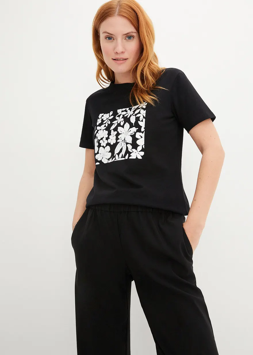 T-Shirt mit Blumendruck
