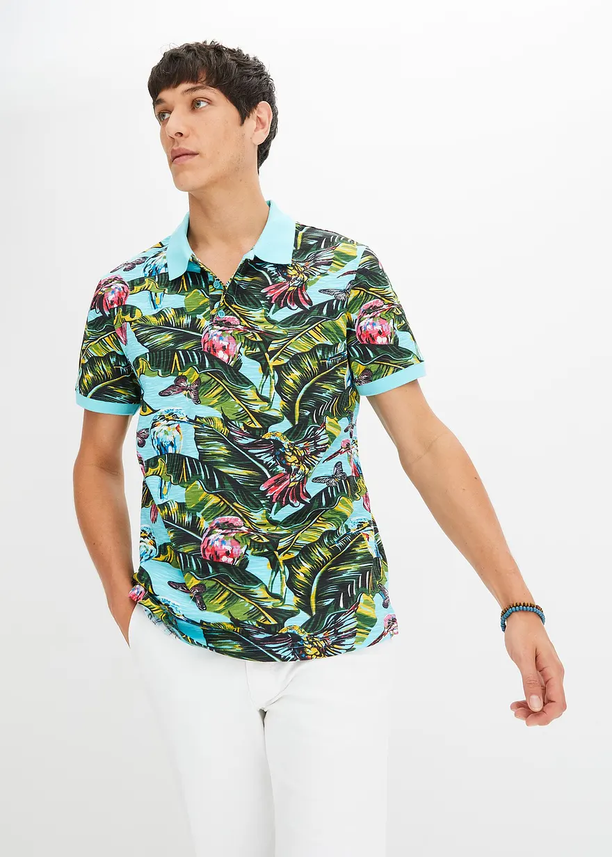 Poloshirt aus reiner Bio-Baumwolle, Kurzarm