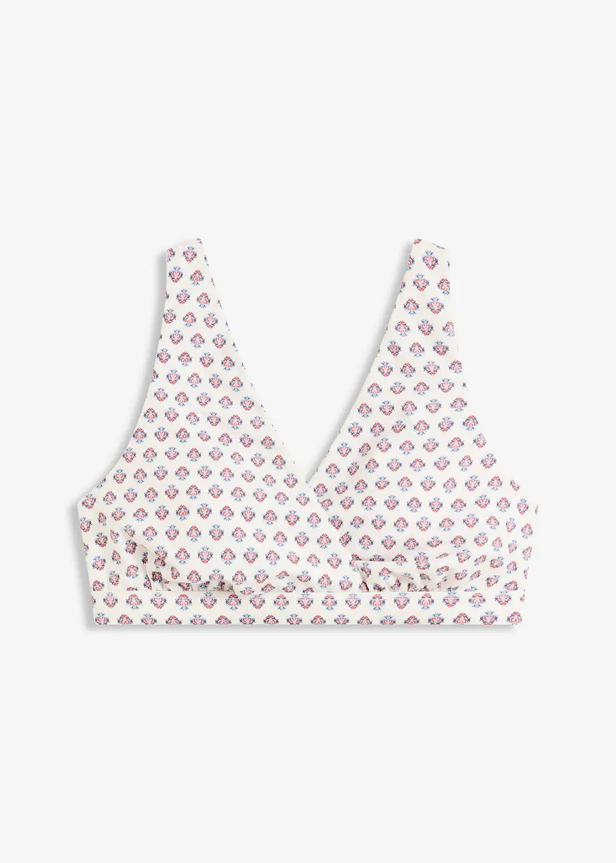 Bustier-Bikinioberteil mit V-Ausschnitt