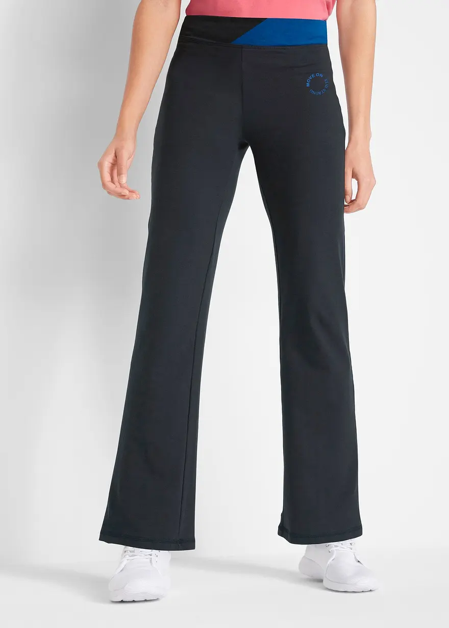 Baumwoll Sporthose mit Stretch, Bootcut