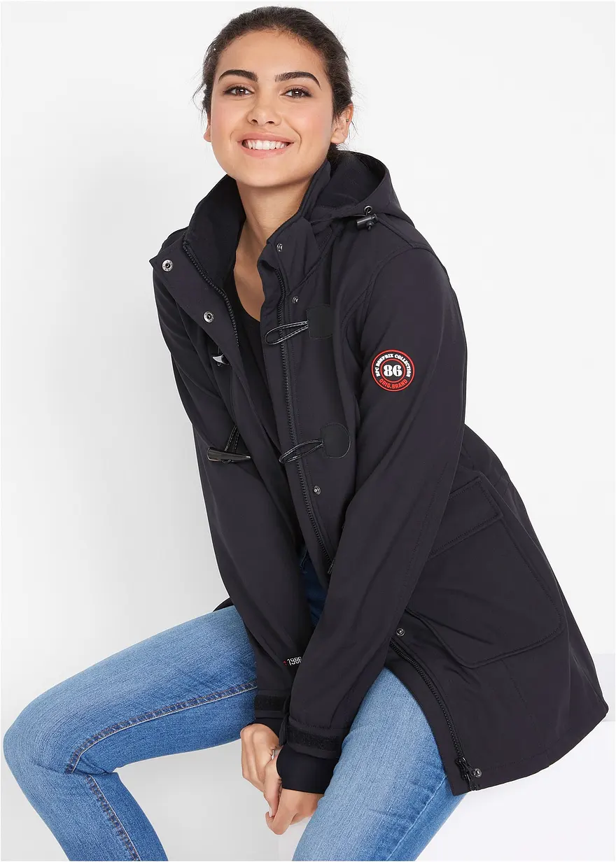 wasserabweisende Duffle-Jacke aus Softshell