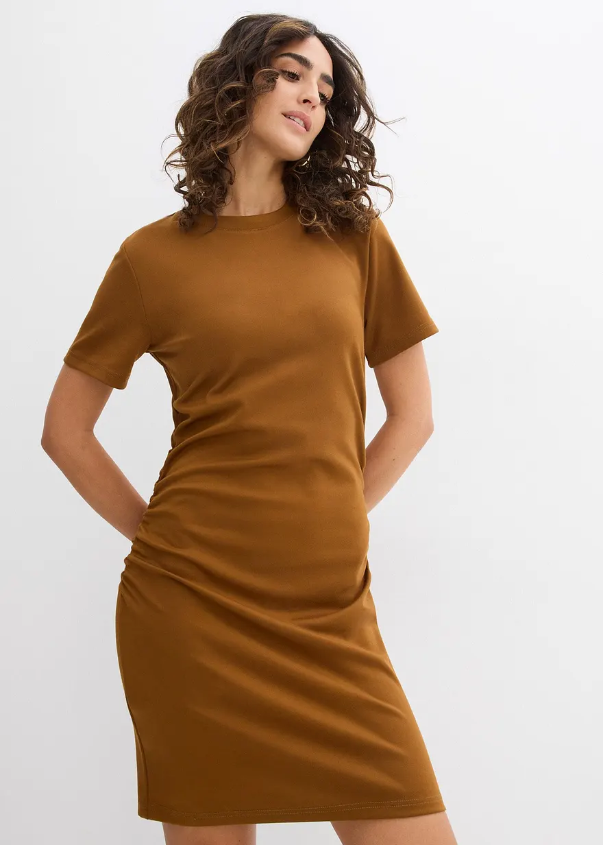 Shirtkleid mit Raffung