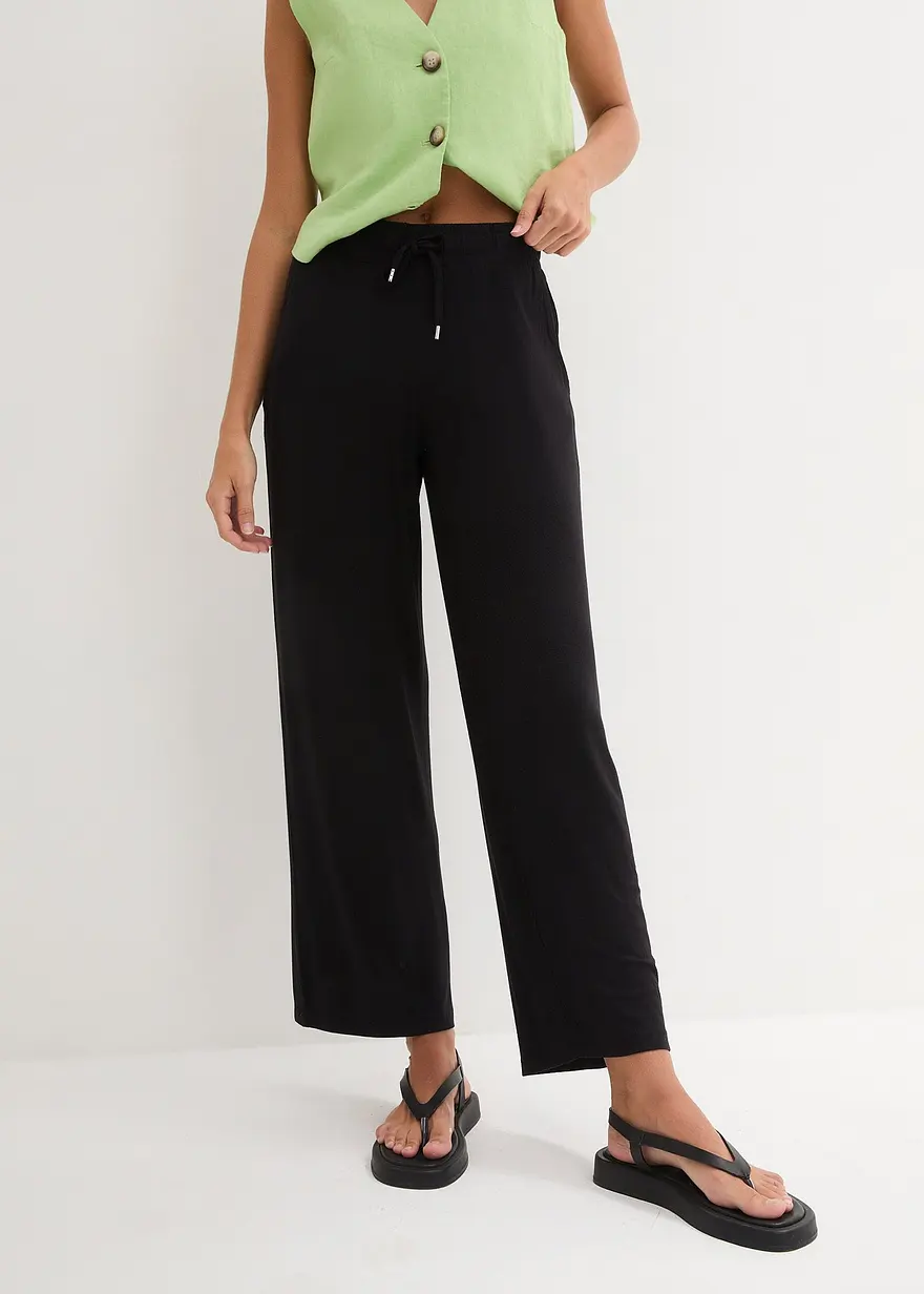 Jersey- Hose mit Bindeband