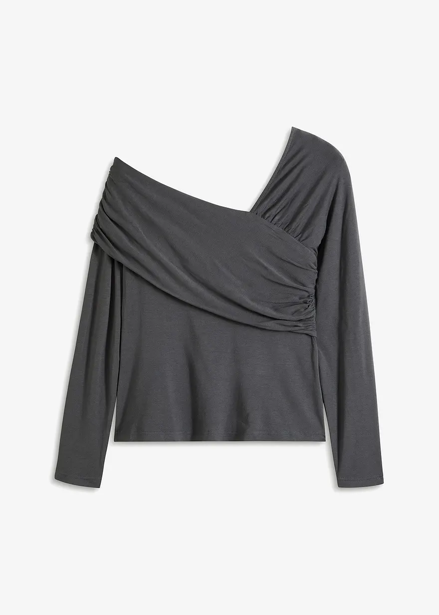 Shirt mit asymmetrischem Ausschnitt