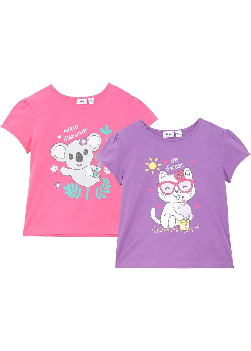 T-Shirt aus reiner Bio-Baumwolle (2er Pack)