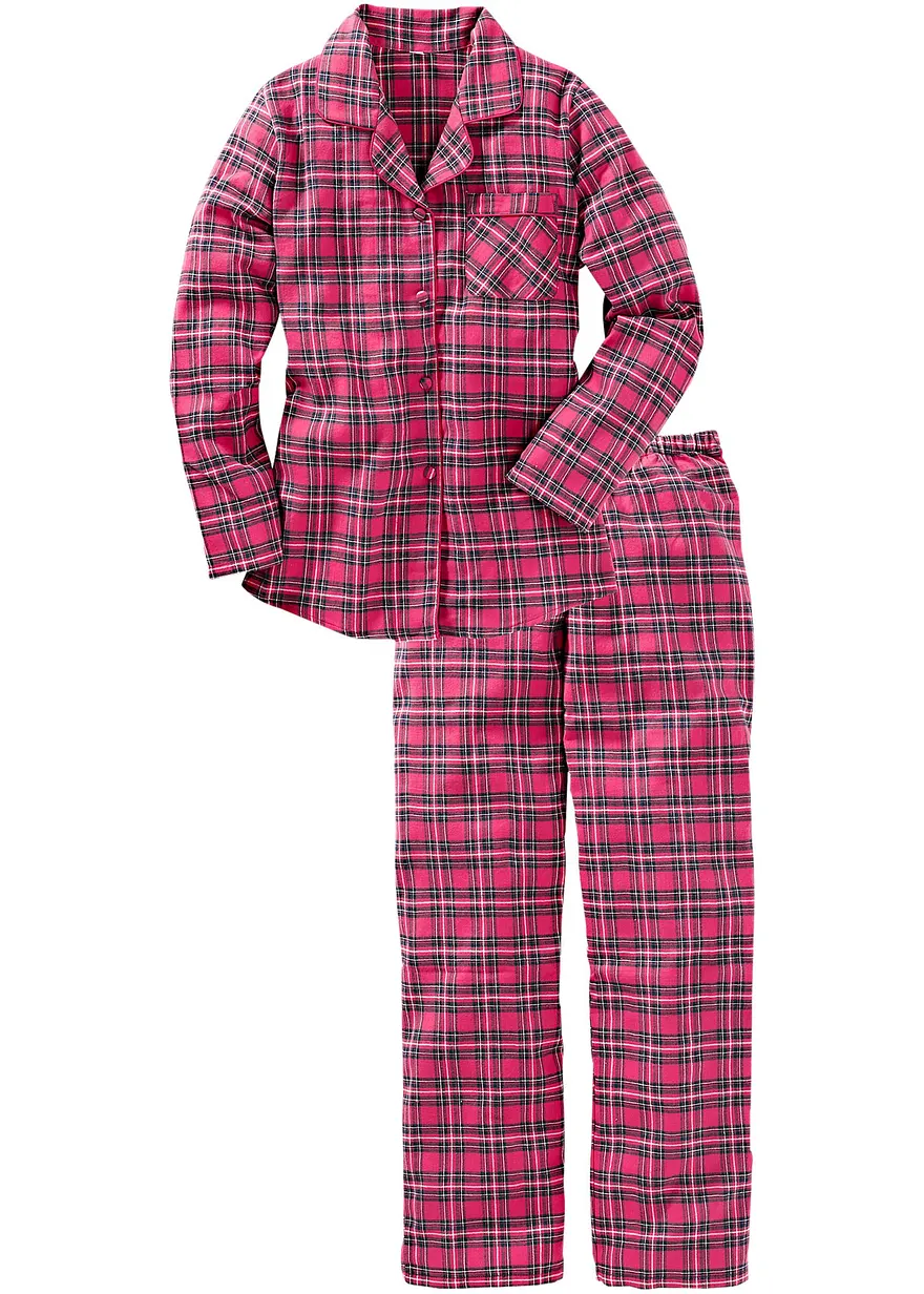 Gewebter Flanell Pyjama