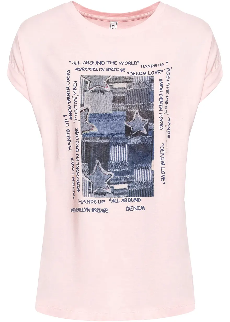 T-Shirt aus softem Viskose-Mix
