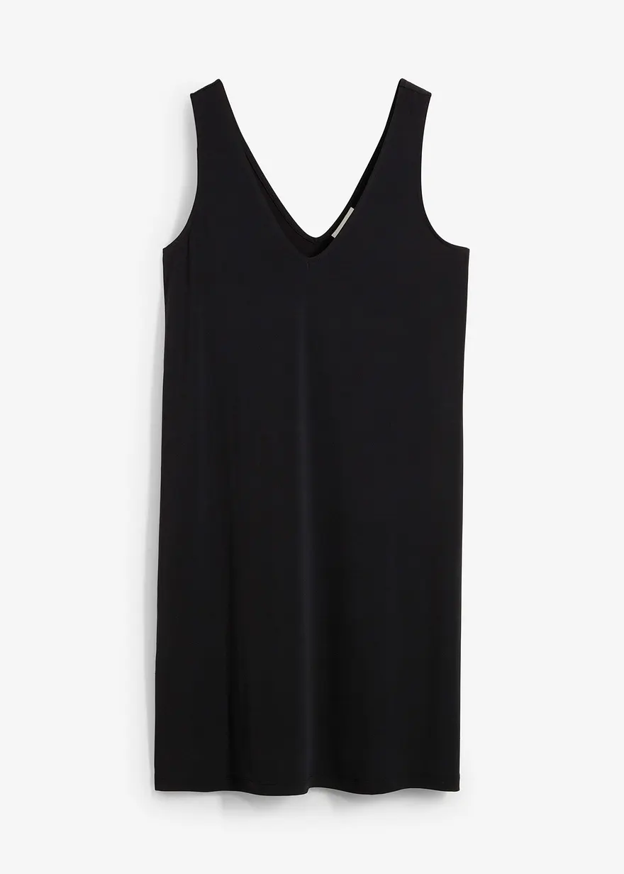 Fließendes Trägerkleid mit V-Ausschnitt