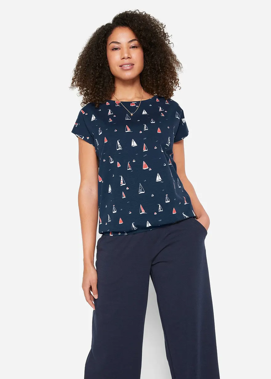 Lässiges Shirt, kurzarm