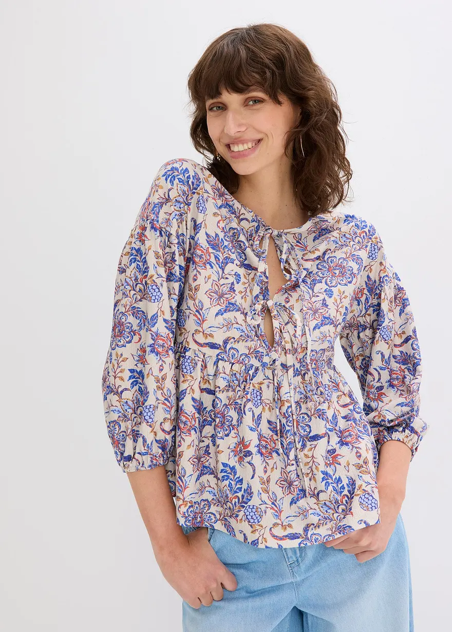Shirtbluse mit Schnürung