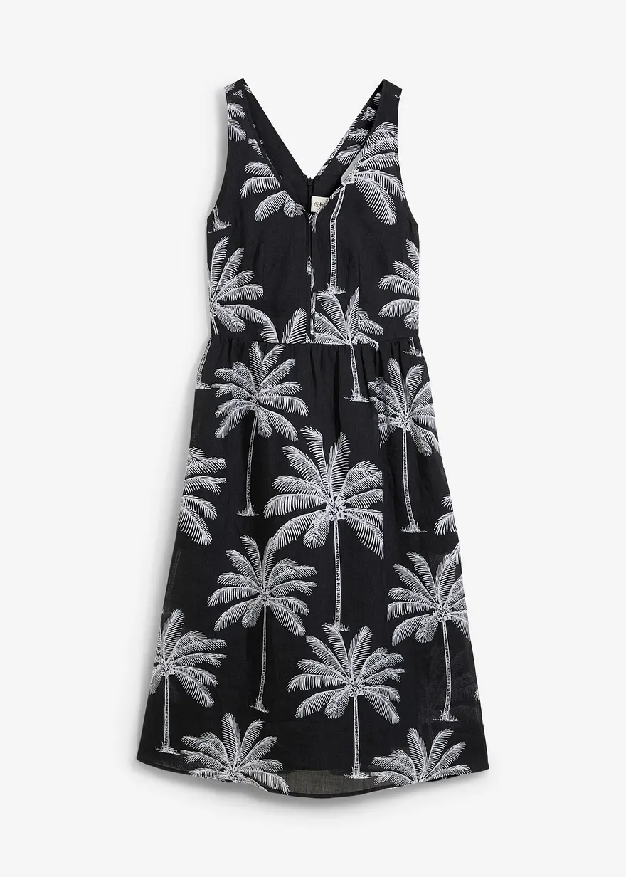 Midikleid aus Ramie-Qualität