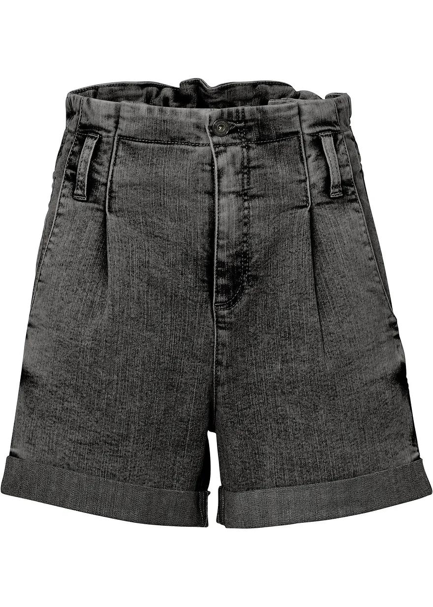 Paperbag Jeans-Shorts