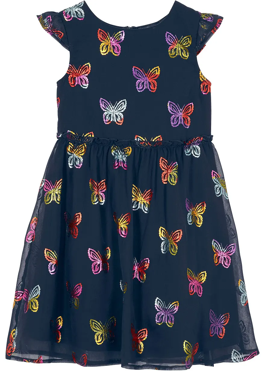 Chiffonkleid in A-Linie