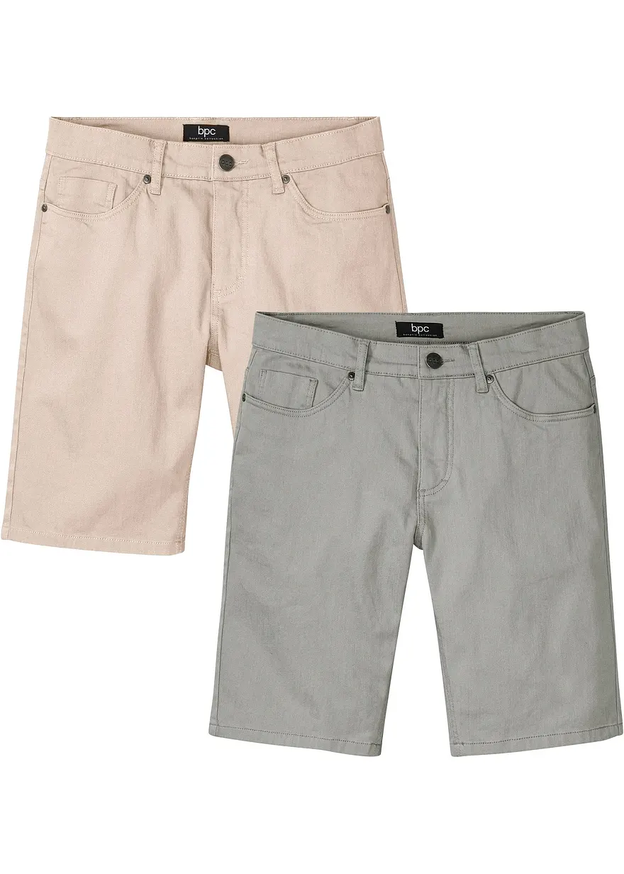 Stretch-Bermuda, Regular Fit (2er Pack)