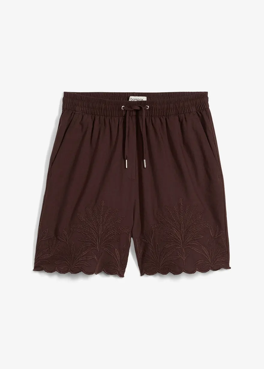 Shorts mit Seidenanteil
