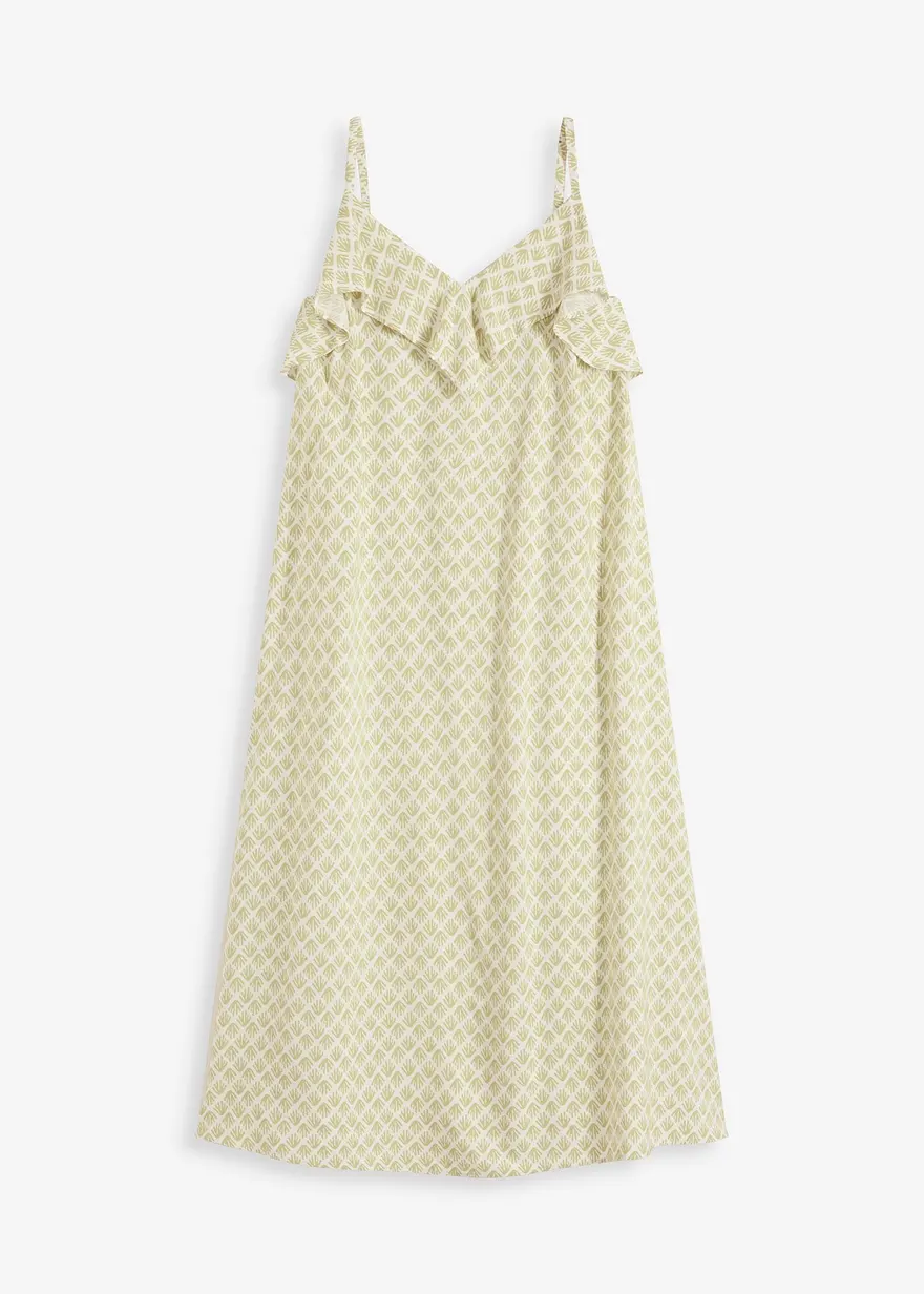 Midikleid mit Rüsche