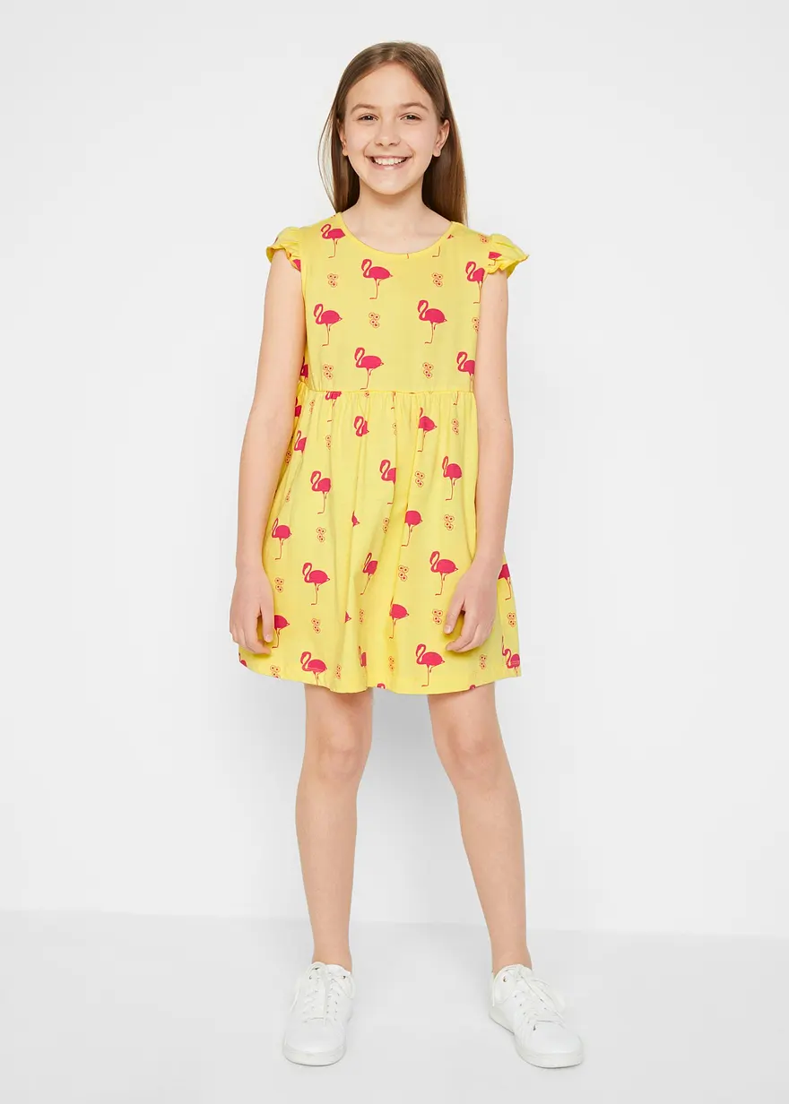 Jerseykleid aus reiner Bio-Baumwolle (2er Pack)