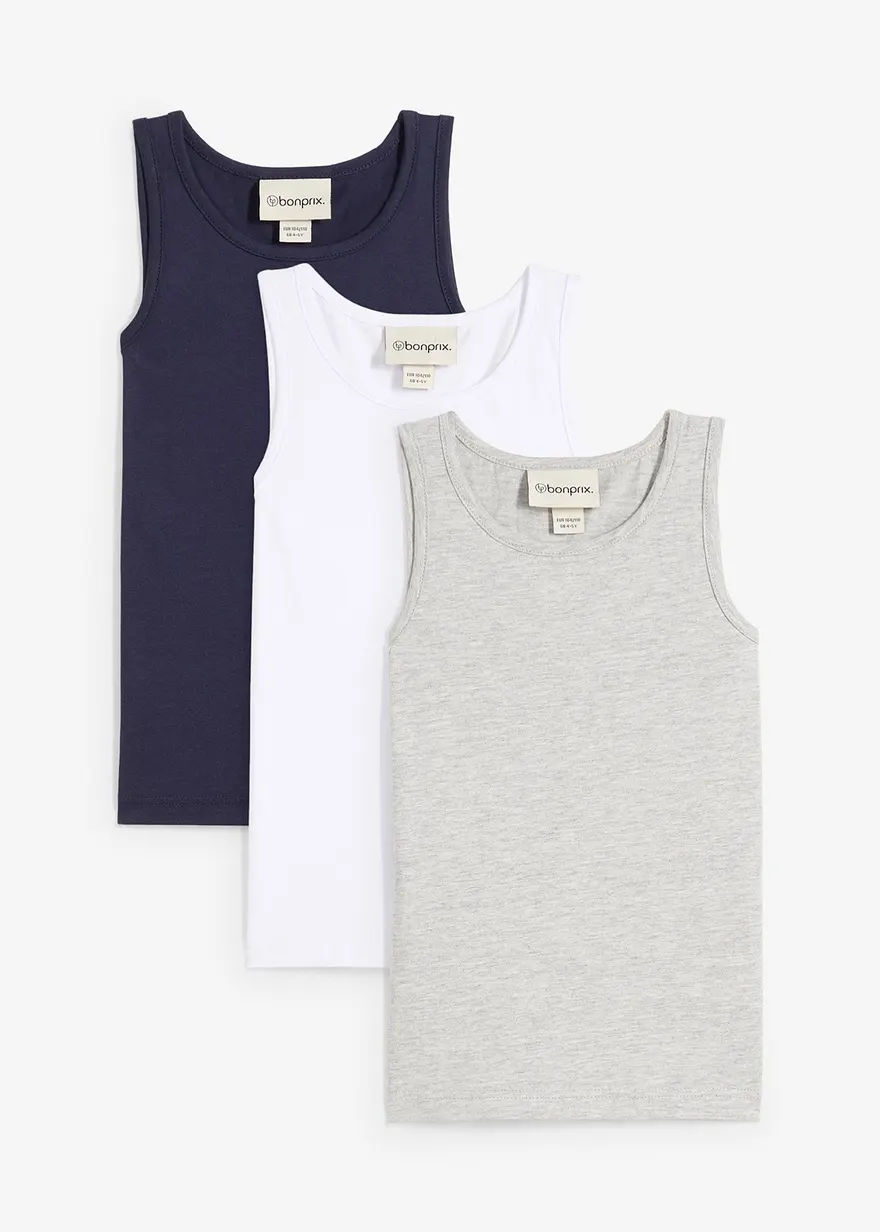 Tanktop mit Baumwolle (3er Pack)