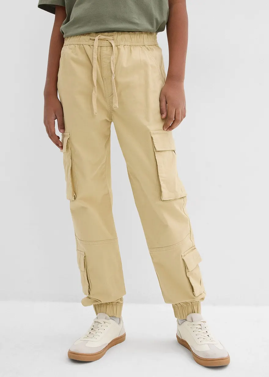 Regular Fit Stretch-Schlupf-Cargohose