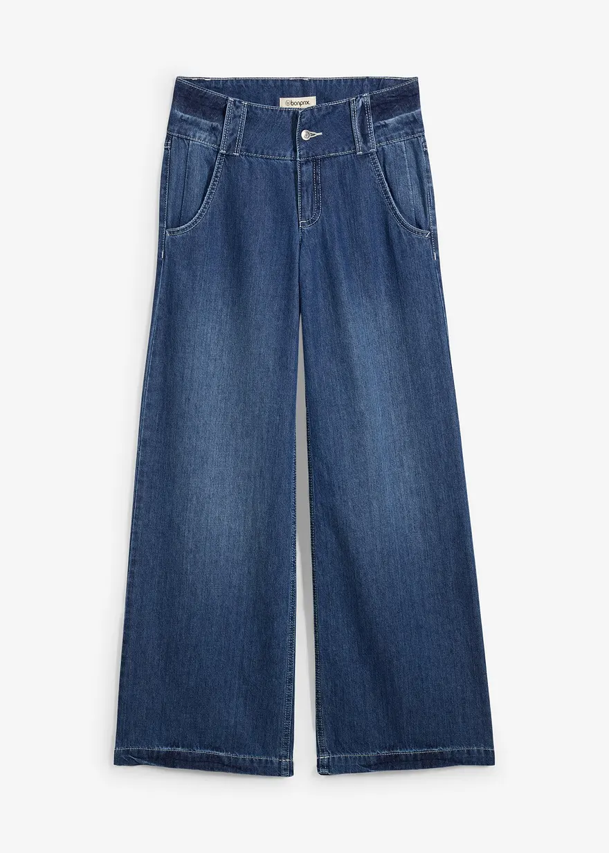 Wide-Leg-Jeans Mid Waist, Super Soft